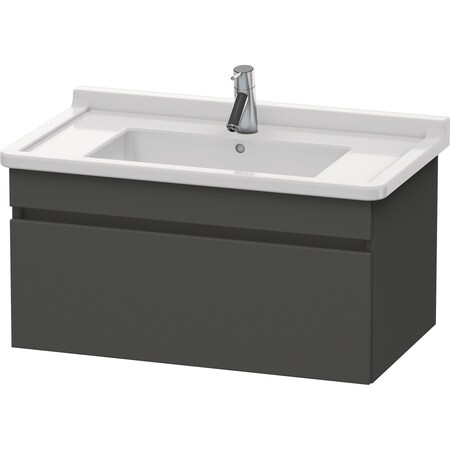 Ds Vanity Unit #030480 Graphite Mat 406X800X470mm Wall-Mounted
